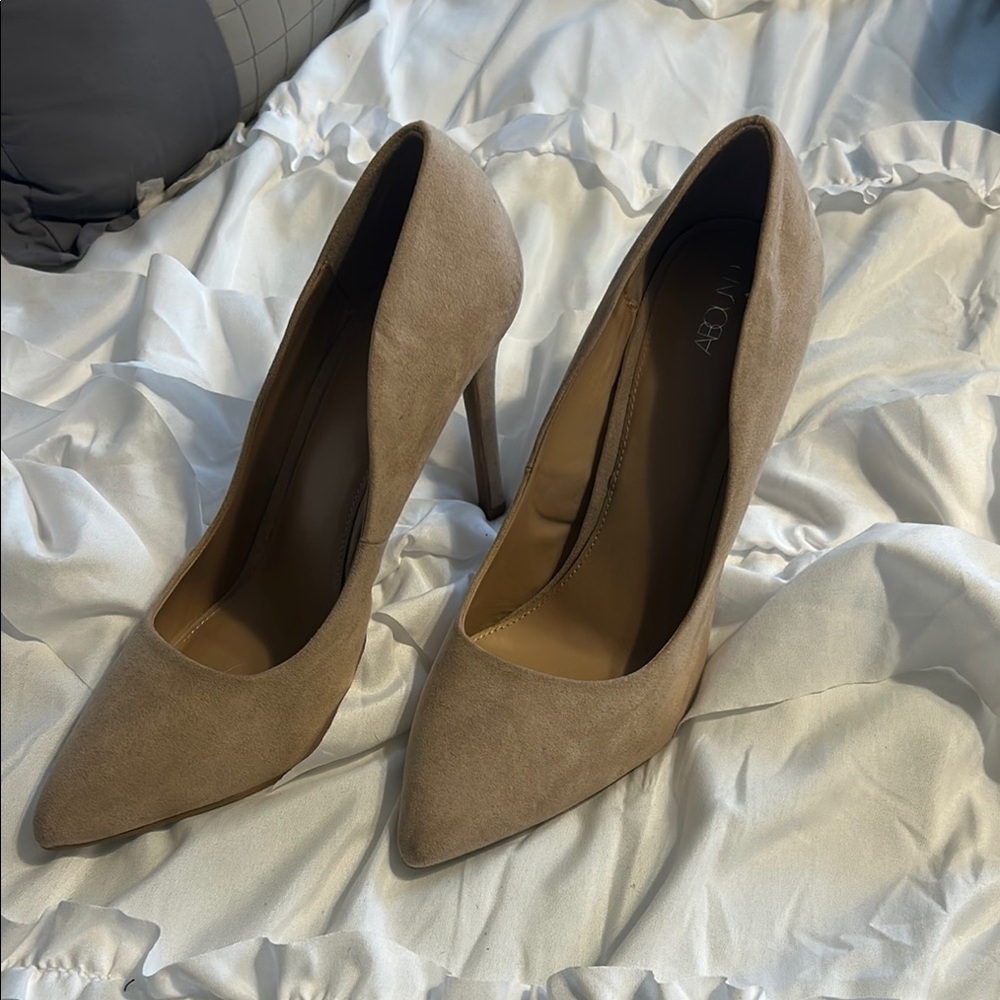 Abound Tan Suede Heels